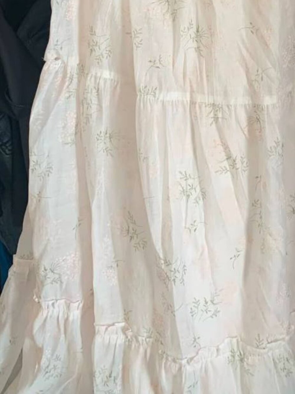 Pink Floral Puff Sleeve Midi Dress - Picture 3 of 3